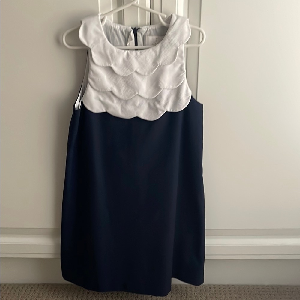 Jacadi dress. Size 8. Beautiful navy and white.